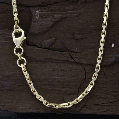 Ankerkette diamantiert Breite 2,0mm - 585-14 Karat Gold - Firma Holzenplotz - Silberketten-Goldketten.de 