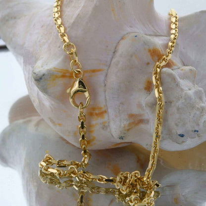 Ankerkette diamantiert Breite 2,0mm - 750-18 Karat Gold - Firma Holzenplotz - Silberketten-Goldketten.de 