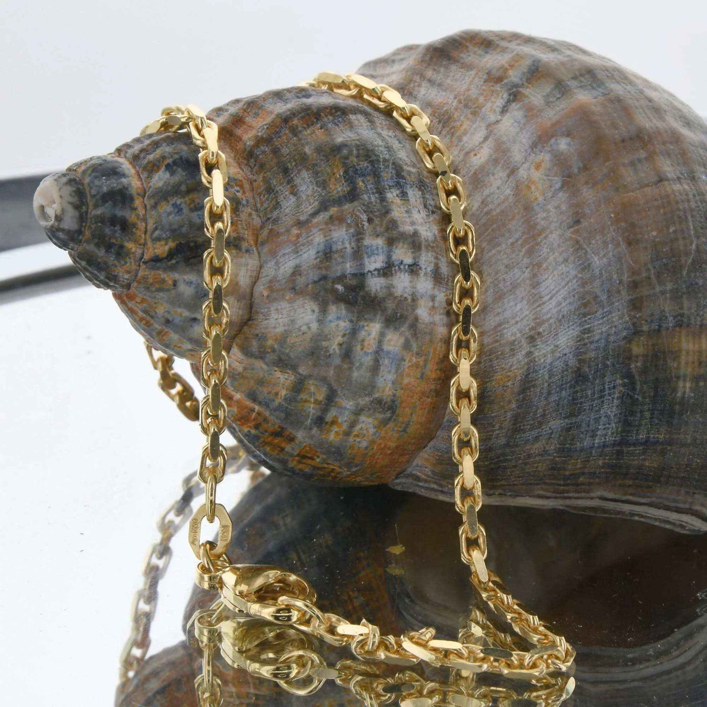 Ankerkette diamantiert Breite 2,0mm - 750-18 Karat Gold - Firma Holzenplotz - Silberketten-Goldketten.de 