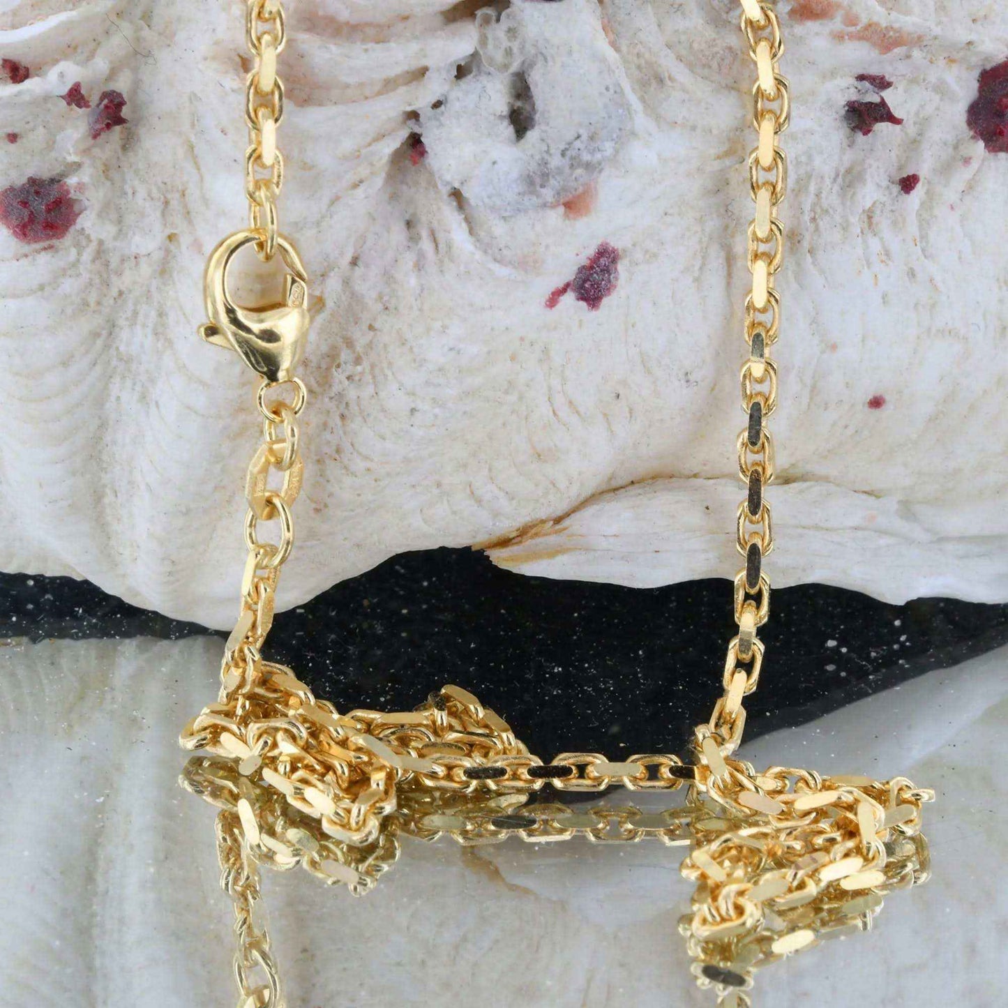 Ankerkette diamantiert Breite 2,0mm - 750-18 Karat Gold - Firma Holzenplotz - Silberketten-Goldketten.de 