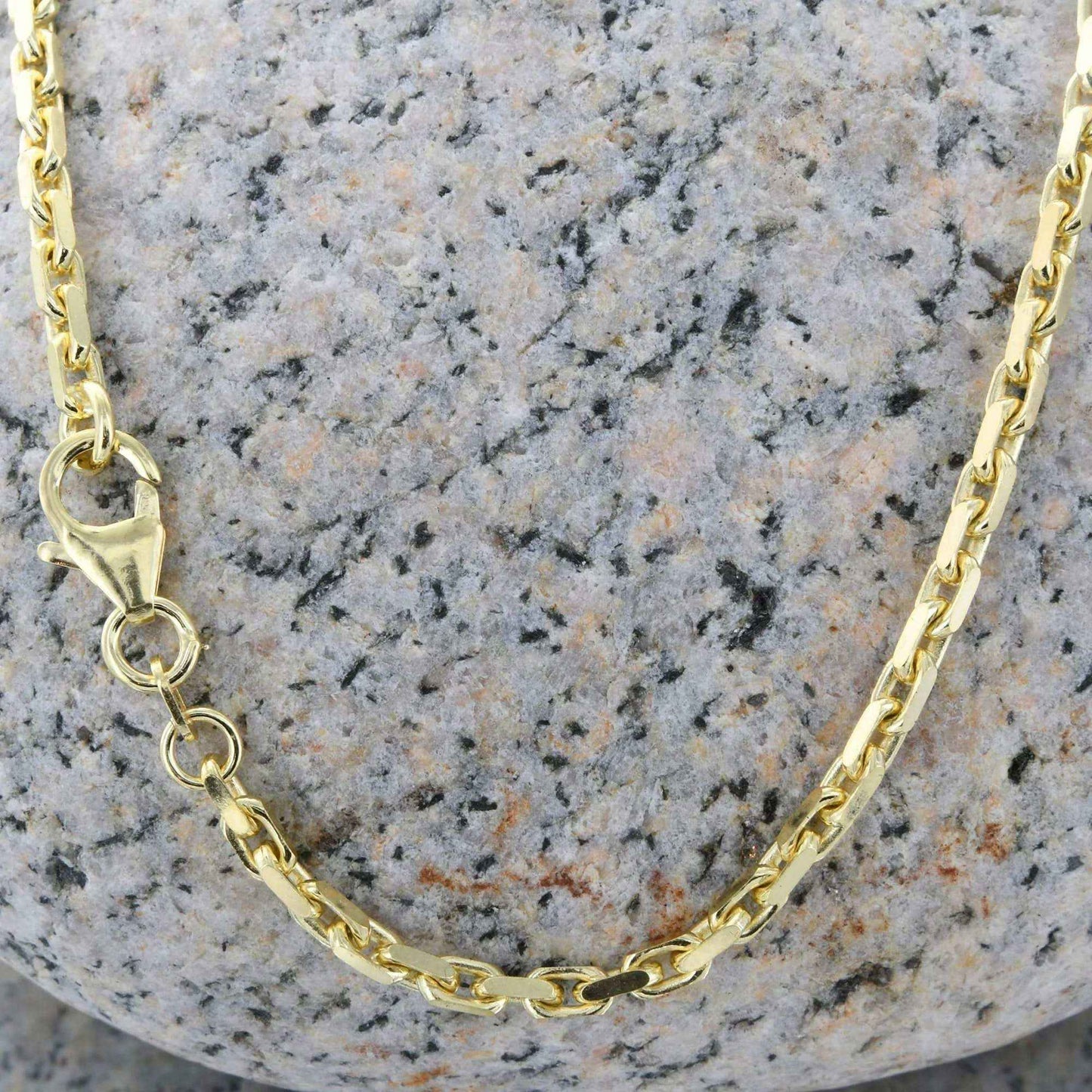 Ankerkette diamantiert Breite 2,5mm - 585-14 Karat Gold - Firma Holzenplotz - Silberketten-Goldketten.de 
