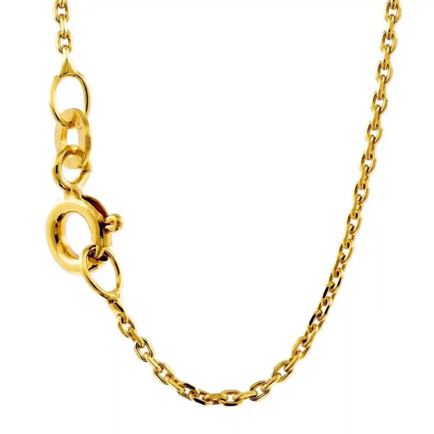 Ankerkette diamantiert Halskette - 333 - 8 Karat Gold - Firma Holzenplotz - Silberketten-Goldketten.de 