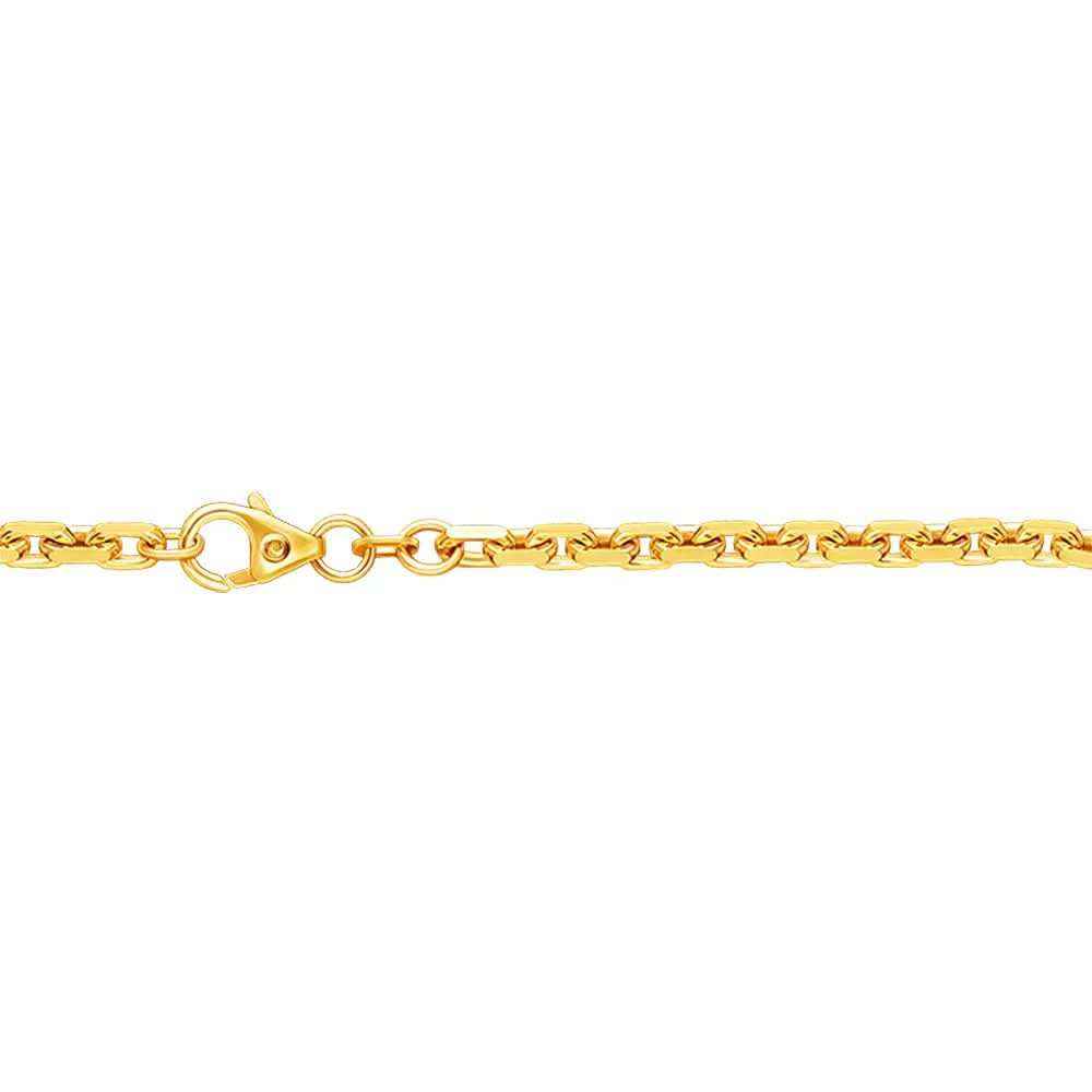 Ankerkette diamantiert Länge 21cm - Breite 3,0mm - 333-8 Karat Gold