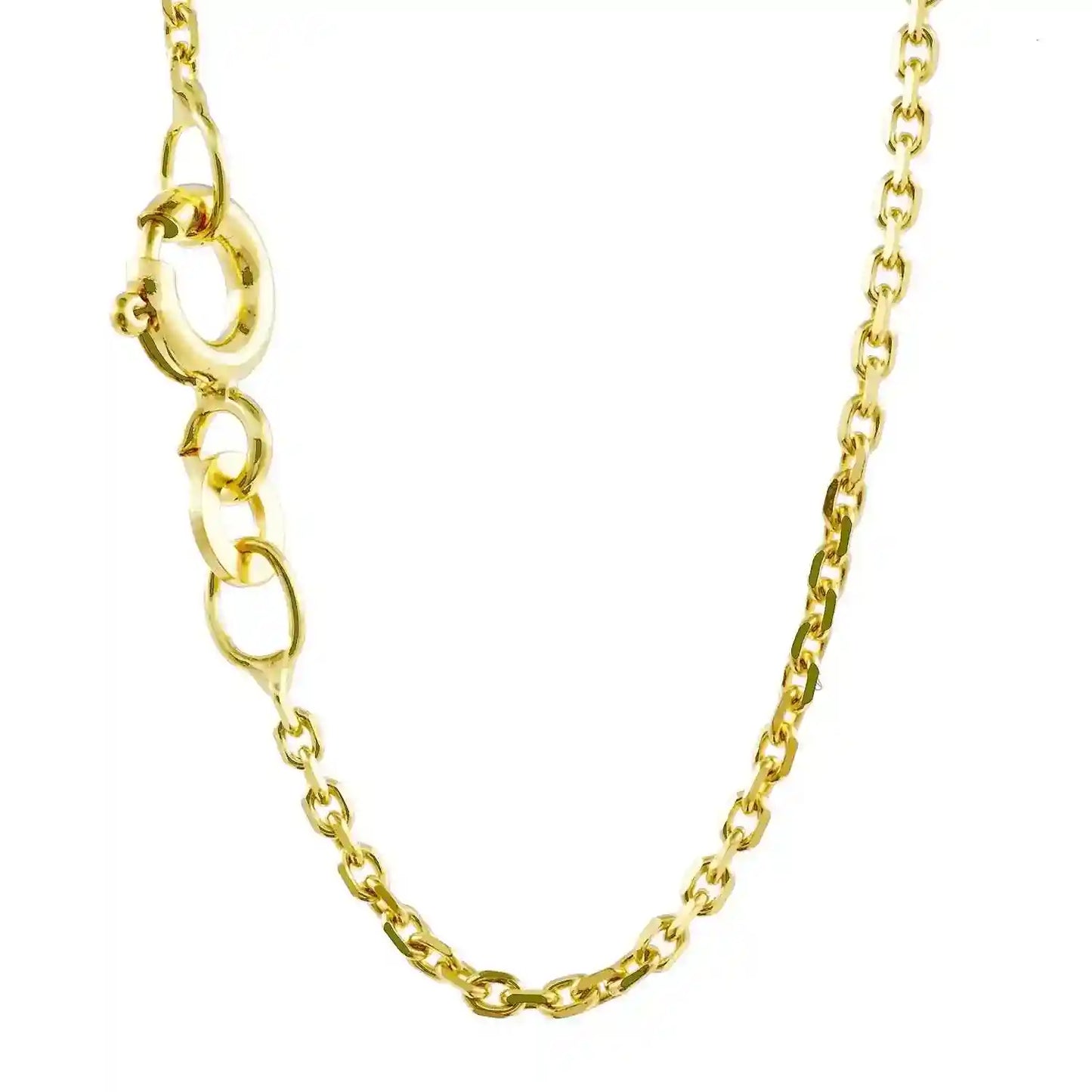 Ankerkette diamantiert Länge 36cm - Breite 1,3mm - 333-8 Karat Gold