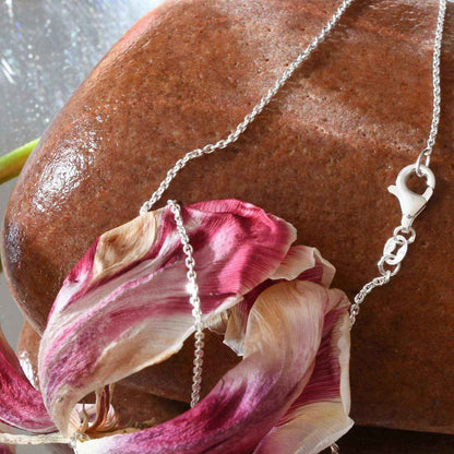 Ankerkette diamantiert Länge 45cm - Breite 1,2mm - 925 Silber