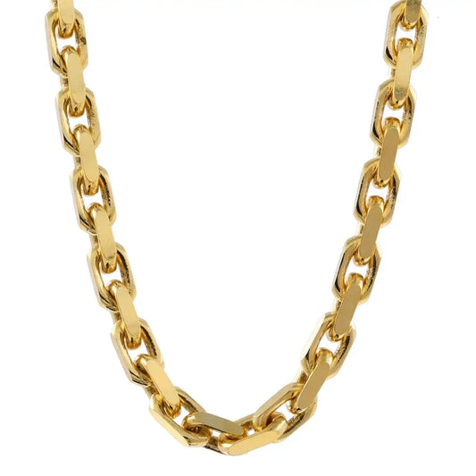 Ankerkette diamantiert Länge 45cm - Breite 2,5mm - 750 - 18 Karat Gold - Firma Holzenplotz - Silberketten - Goldketten.de