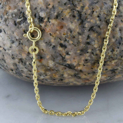 Ankerkette diamantiert Länge 50cm - Breite 1,9mm - 333-8 Karat Gold