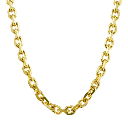 Ankerkette diamantiert Länge 55cm - Breite 1,3mm - 333-8 Karat Gold