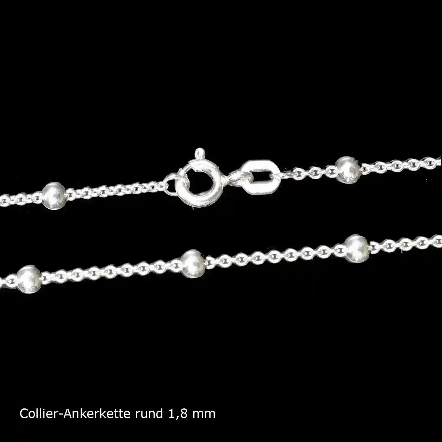 Ankerkette Halskette Breite 1,8 mm - 925 Sterlingsilber Auswahl - Firma Holzenplotz - Silberketten-Goldketten.de 