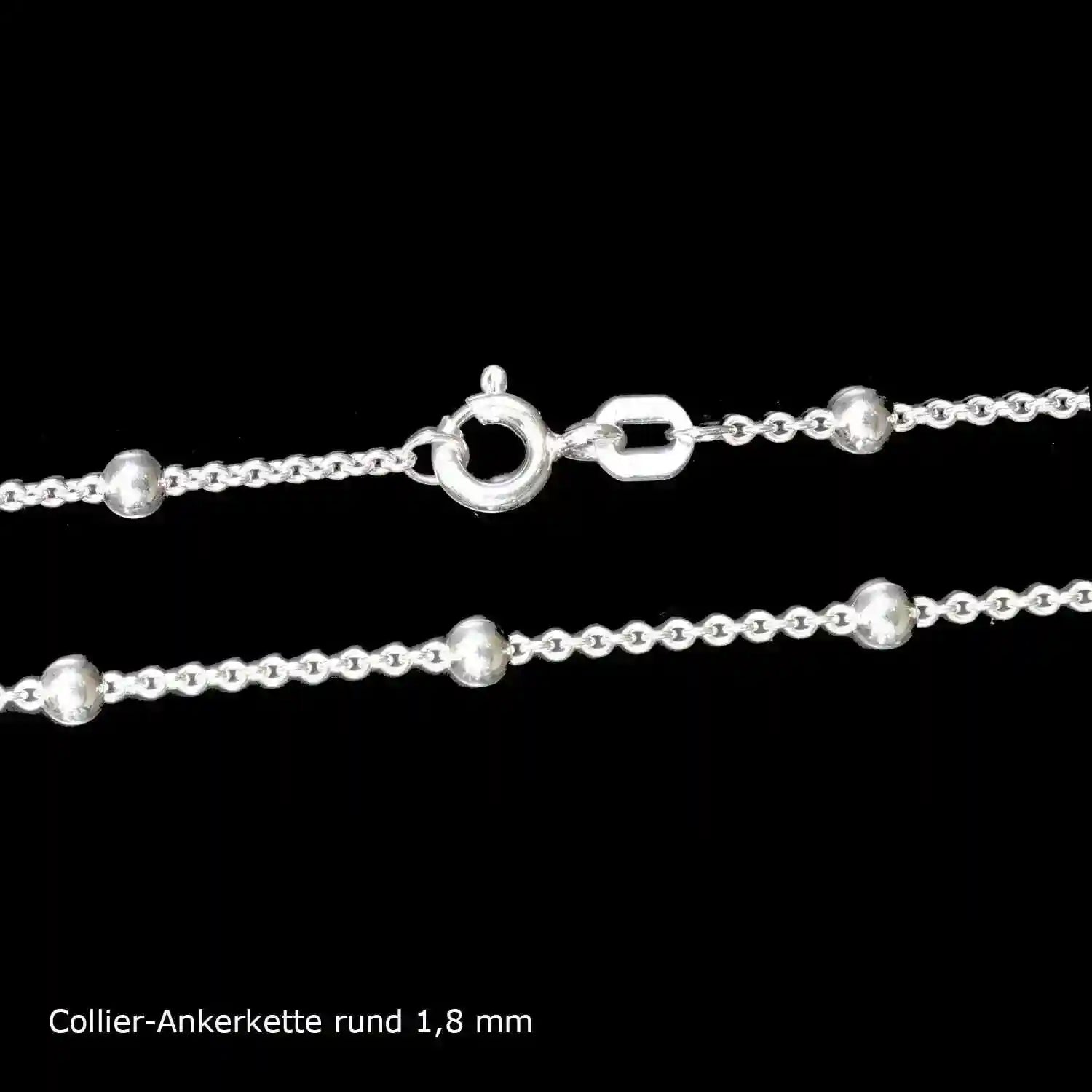 Ankerkette Halskette Breite 1,8 mm - 925 Sterlingsilber Auswahl - Firma Holzenplotz - Silberketten-Goldketten.de 