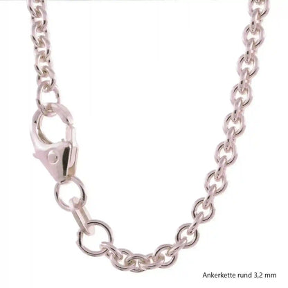 Ankerkette rund Halskette  925 Sterlingsilber Auswahl