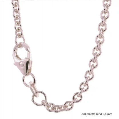 Ankerkette rund Halskette  925 Sterlingsilber Auswahl