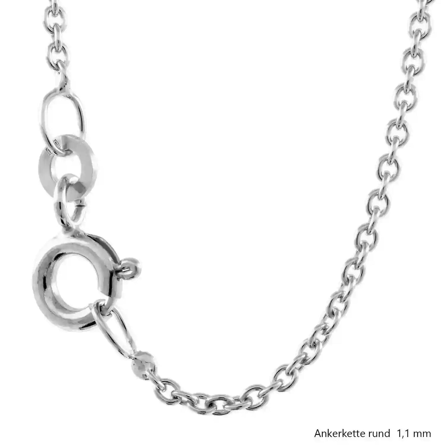 Ankerkette rund Halskette  925 Sterlingsilber Auswahl