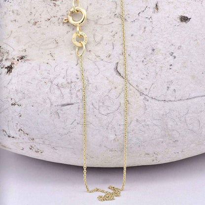 Ankerkette rund Halskette Breite 0,8 mm - 333 - 8 Karat Gold Auswahl - Firma Holzenplotz - Silberketten-Goldketten.de 