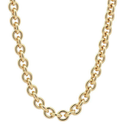 Ankerkette rund Halskette Breite 4,0 mm - 585 - 14 Karat Gold Auswahl - Firma Holzenplotz - Silberketten-Goldketten.de 