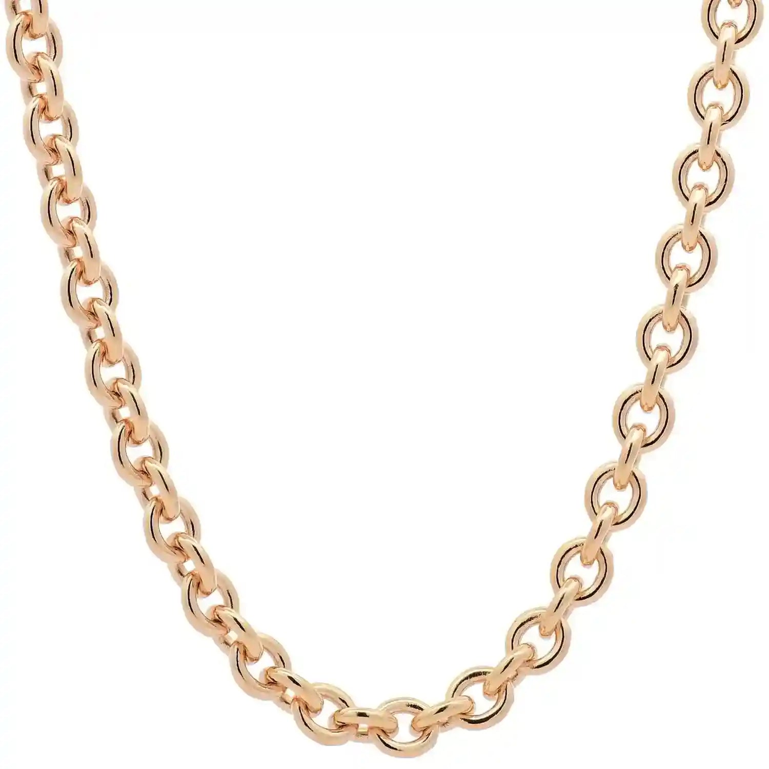 Ankerkette rund Halskette Breite 4,0 mm - 750 - 18 Karat Gold Auswahl - Firma Holzenplotz - Silberketten-Goldketten.de 