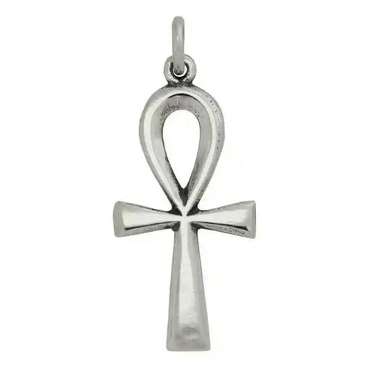Ankh Ägyptisches Kreuz Schmuck Anhänger Silber Ägyptisch Ankh 37x14mm - Firma Holzenplotz - Silberketten-Goldketten.de 