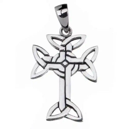 Aran Kreuz Schmuck Anhänger 925er Silber - Kreuze - 30x16mm - Firma Holzenplotz - Silberketten-Goldketten.de 