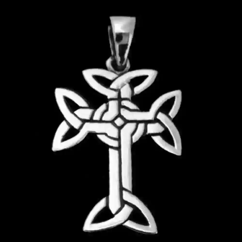 Aran Kreuz Schmuck Anhänger 925er Silber - Kreuze - 30x16mm - Firma Holzenplotz - Silberketten-Goldketten.de 