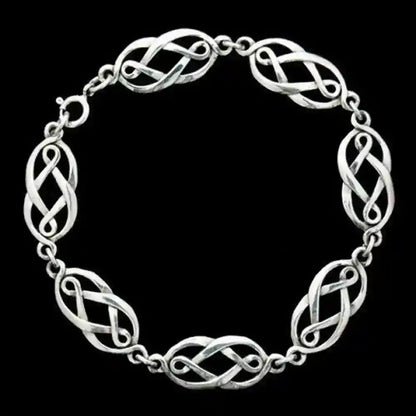 Armkette Celtic Schmuck 925er Silber 18,5 cm Keltischer Knoten Muster Armband