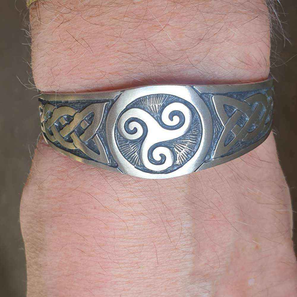 Armreif Celtic massiv  Zinn 58mm Durchmesser Armspange Schmuck