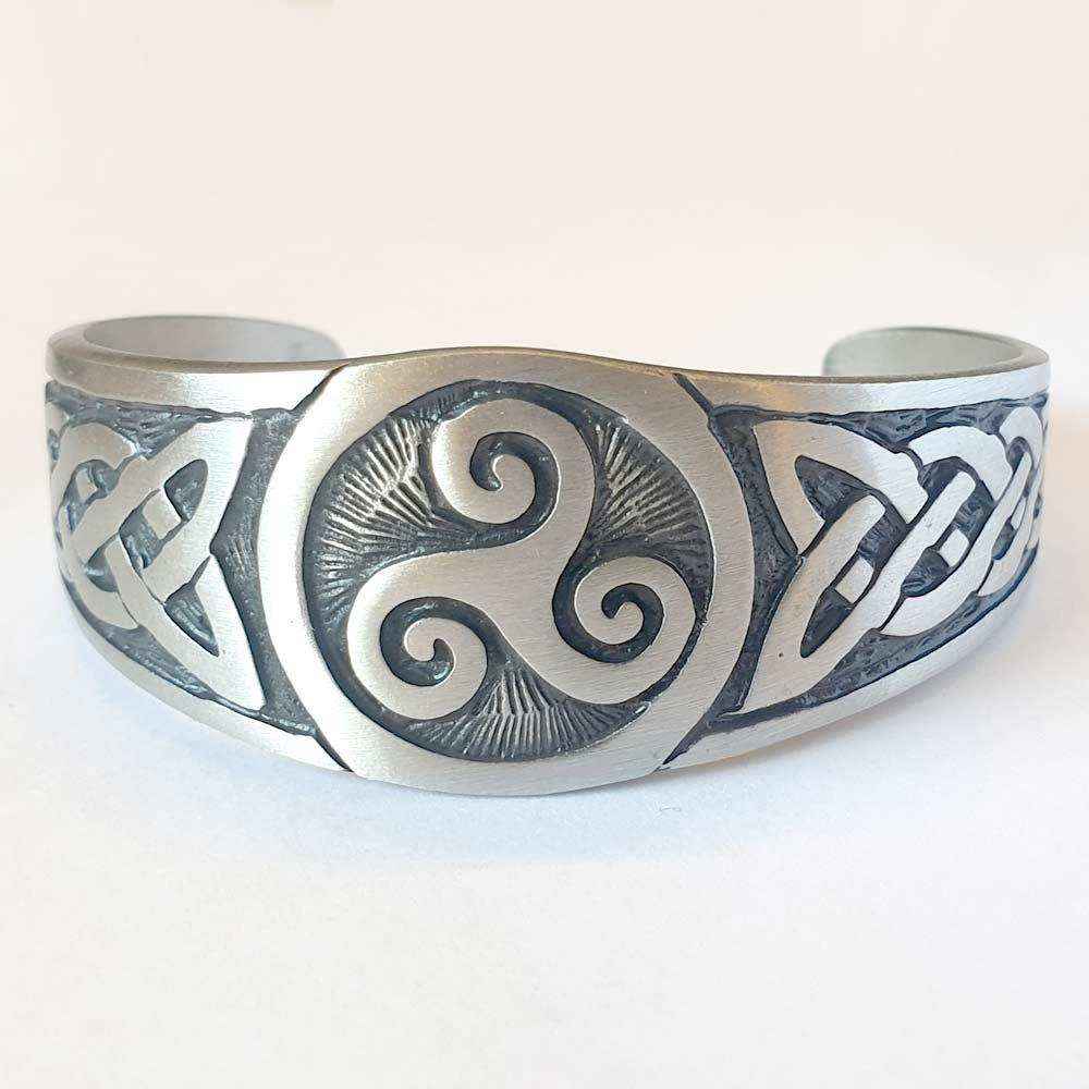 Armreif Celtic massiv  Zinn 58mm Durchmesser Armspange Schmuck