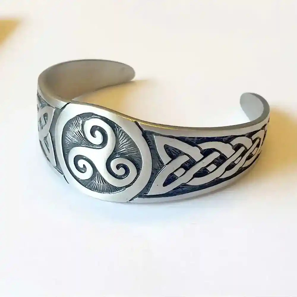 Armreif Celtic massiv  Zinn 58mm Durchmesser Armspange Schmuck