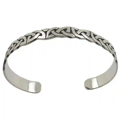 Armreif massiv Silber keltischer Knoten breit 11mm Armband Armkette - Firma Holzenplotz - Silberketten-Goldketten.de 
