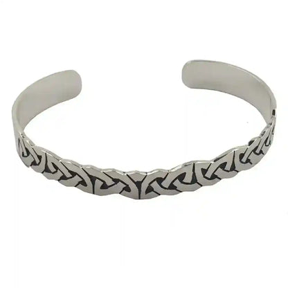 Armreif massiv Silber keltischer Knoten breit 11mm Armband Armkette - Firma Holzenplotz - Silberketten-Goldketten.de 