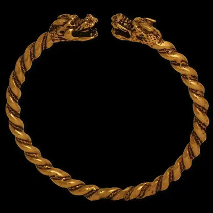 Armreif Wikinger-Drachen Bronze gross 6,5cm