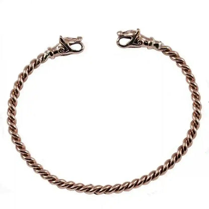 Armreif Wikinger-Wolfsköpfe Bronze Armspange groß