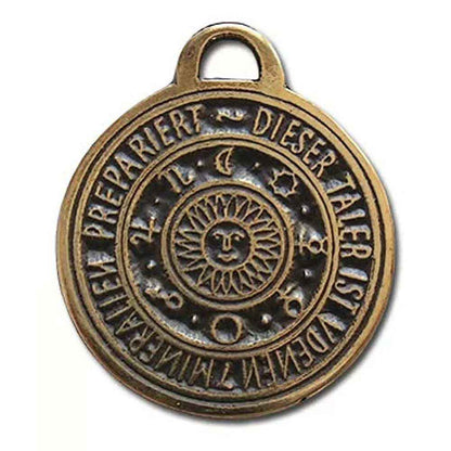 Astrophos Sonnenamulett Anhänger Schmuck Sonne 25x30mm mit Halsband - Firma Holzenplotz - Silberketten-Goldketten.de 