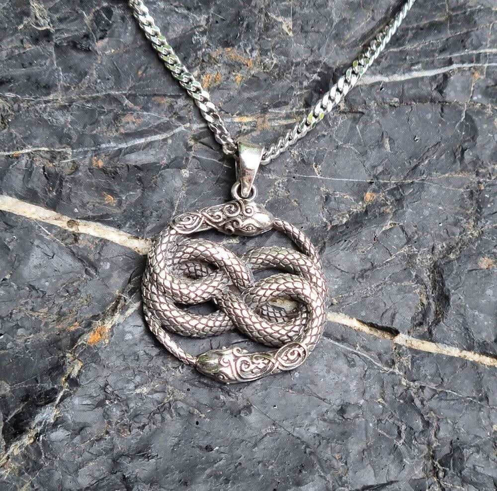 Auryn Aurin Anhänger 925 Silber + Kette Atreyu Unendliche Geschichte