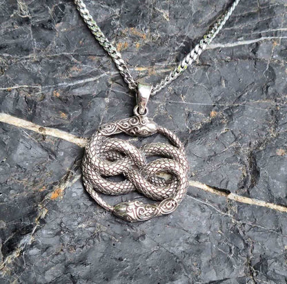 Auryn Aurin Anhänger 925 Silber + Kette Atreyu Unendliche Geschichte