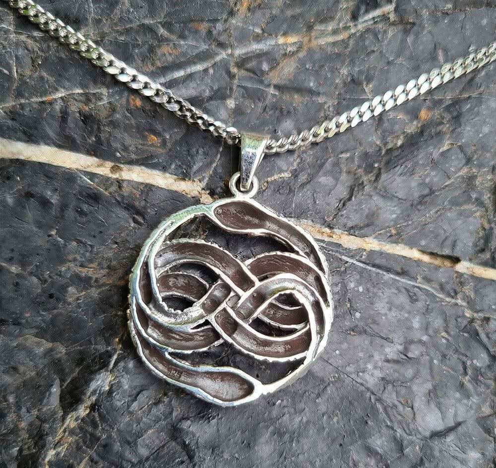 Auryn Aurin Anhänger 925 Silber + Kette Atreyu Unendliche Geschichte