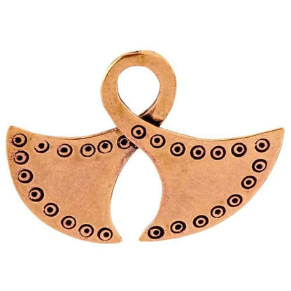 Axt-Blätter Bronze Anhänger Schmuck 44x35mm