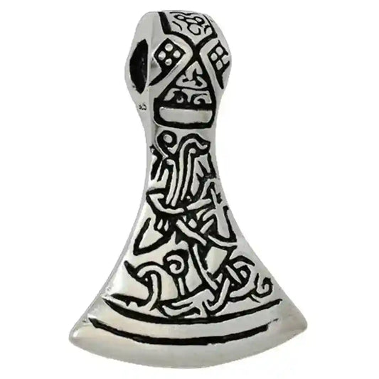 Axt keltisches Muster Schmuck Anhänger 925er Silber - Axt - 32x44mm - Firma Holzenplotz - Silberketten-Goldketten.de 