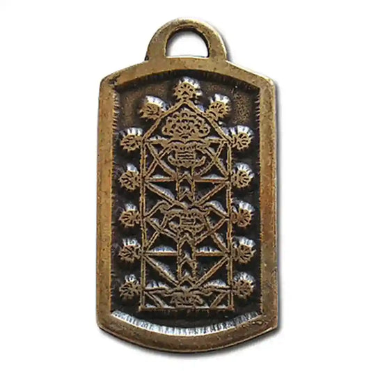 Baum der Weltweisheit aus Bronze Anhänger Schmuck 34x18mm mit Halsband