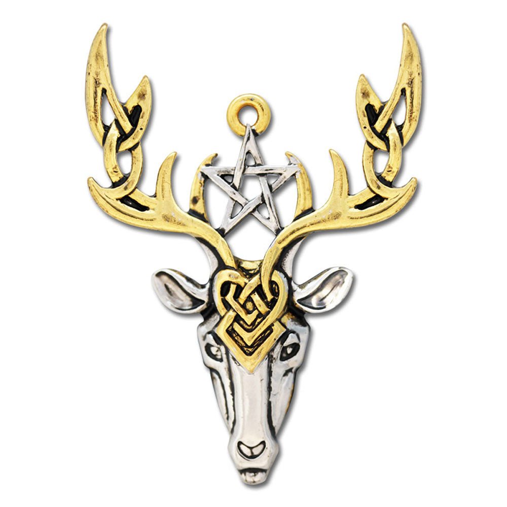 Beltane Hirsch Mythische Kelten Knoten Schmuck Anhänger Tier - Firma Holzenplotz - Silberketten - Goldketten.de