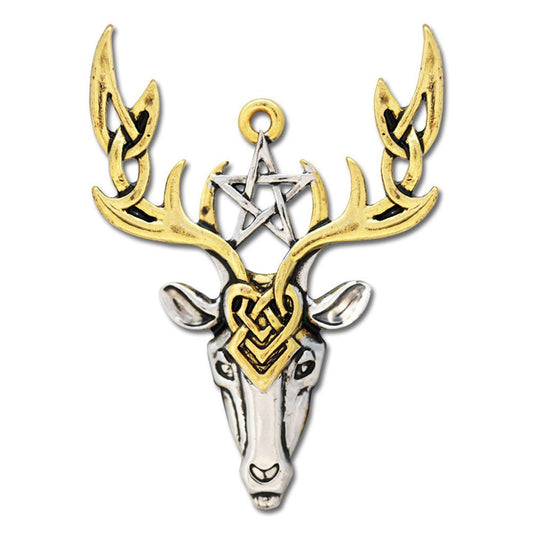 Beltane Hirsch Mythische Kelten Knoten Schmuck Anhänger Tier - Firma Holzenplotz - Silberketten - Goldketten.de