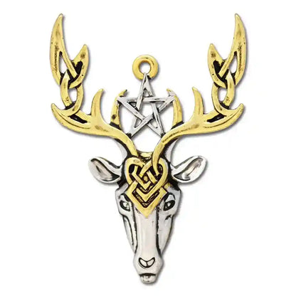 Beltane Hirsch Mythische Kelten Knoten Schmuck Anhänger Tier