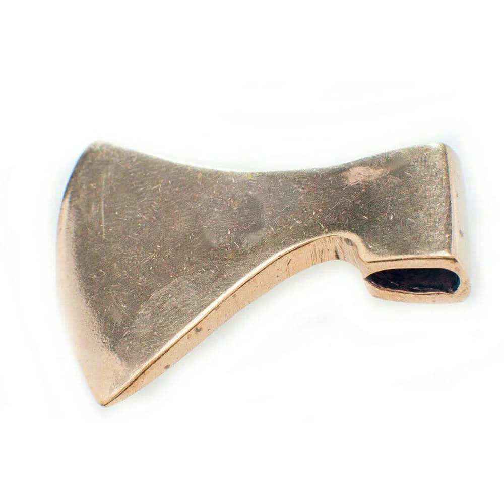 Bronzeanhänger Axtblatt massiv - Waffen - Beil 33x29mm Viking