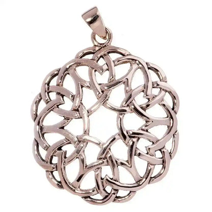 Bronzeanhänger Schmuck - Keltische Knoten , Pflanzen ,  43x32mm