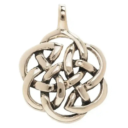 Bronzeanhänger Keltische Blume Schmuck - Keltische Knoten - 31x22mm