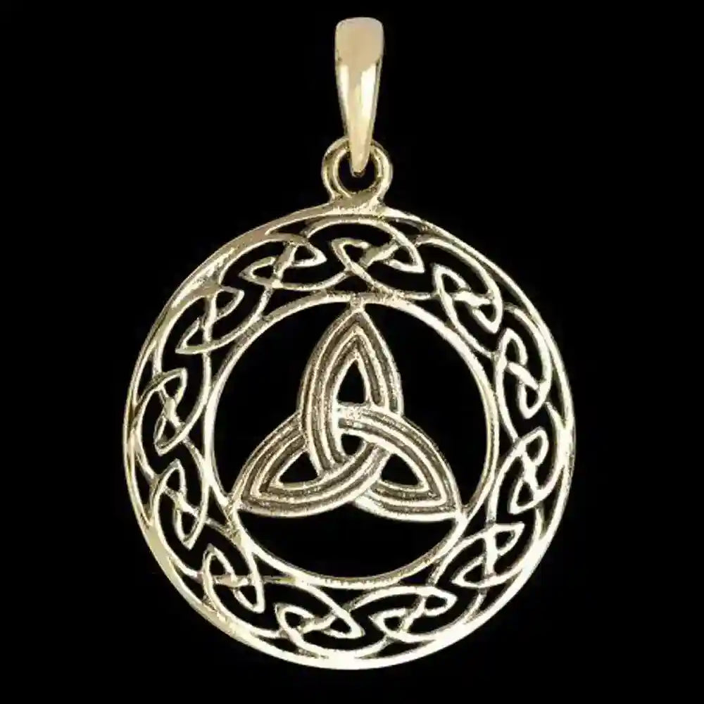 Bronzeanhänger Keltischer Knoten Schmuck - Keltische Knoten , Durchmesser 27mm