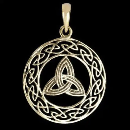 Bronzeanhänger Keltischer Knoten Schmuck - Keltische Knoten , Durchmesser 27mm