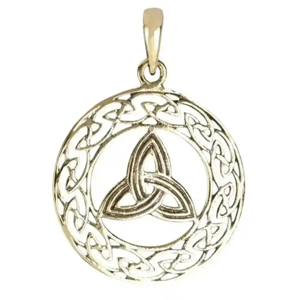 Bronzeanhänger Keltischer Knoten Schmuck - Keltische Knoten , Durchmesser 27mm