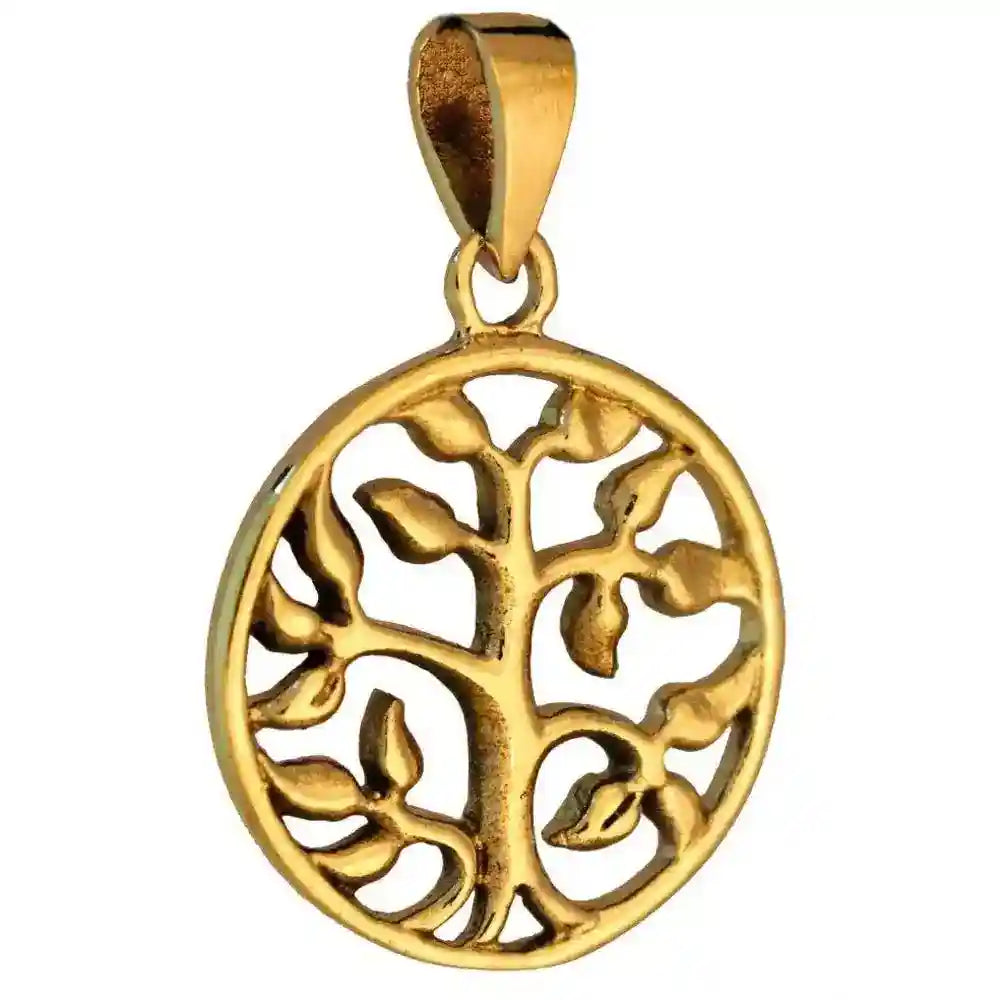 Bronzeanhänger  Schmuck - Baum - 31x21mm