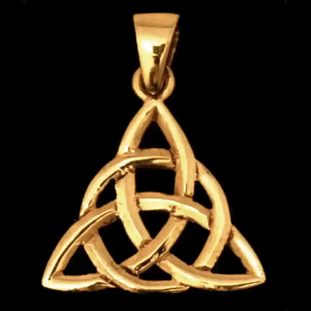 Bronzeanhänger Taliesins Knoten Schmuck - Keltische Knoten  - 30x23mm