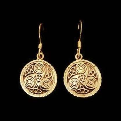 Bronzeohrringe Triskele Celtic - Firma Holzenplotz - Silberketten-Goldketten.de 